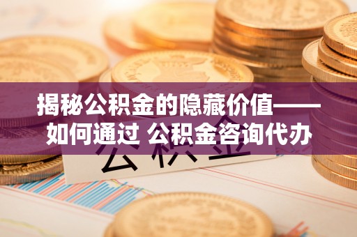 耒阳揭秘公积金的隐藏价值——如何通过 公积金咨询代办提取 优化财富管理
