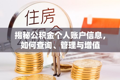 耒阳揭秘公积金个人账户信息，如何查询、管理与增值